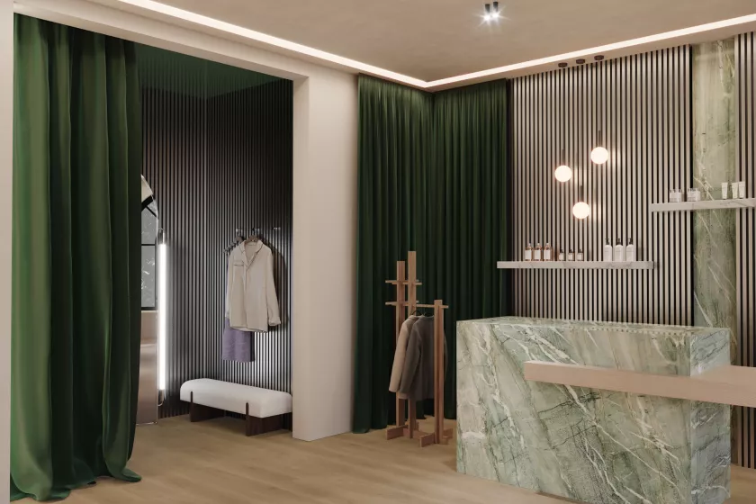 Metallic slab silver